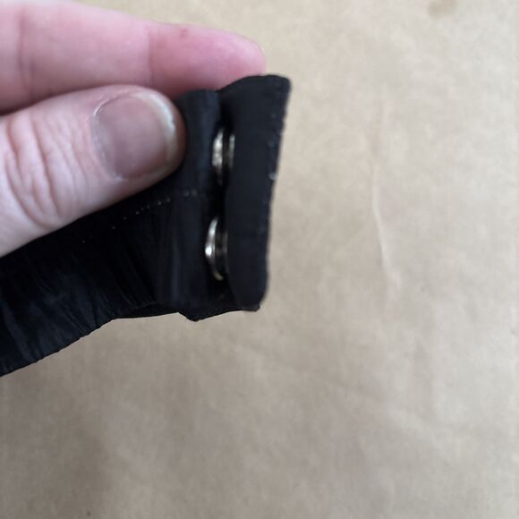 Vintage 100% Silk Knot Belt Elastic Pink And Black Size Medium - Picture 7 of 8